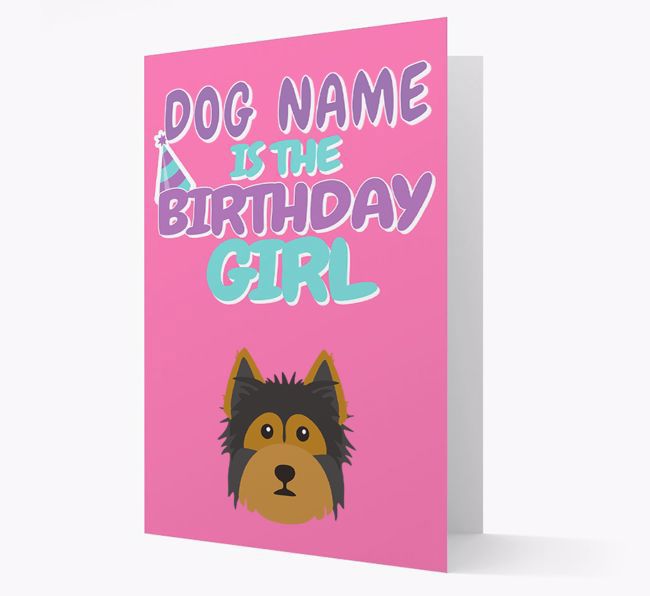 'Birthday Girl' Card with {breedFullName} Icon